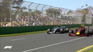 Bottas passes Verstappen