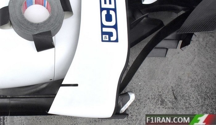 بخش کناری ماشین FW40 تیم ویلیامز
