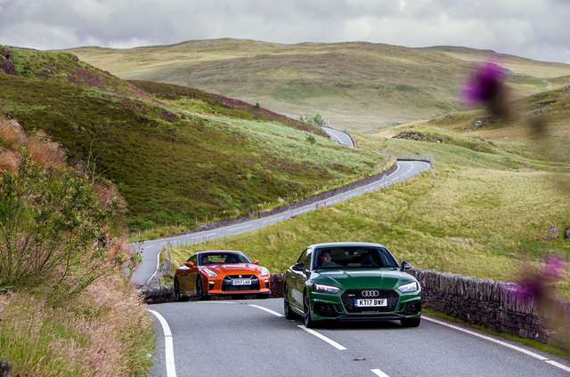 آئودی RS5 و نیسان GT-R 