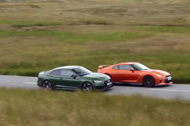 آئودی RS5 و نیسان GT-R 