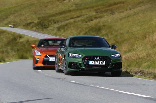 آئودی RS5 و نیسان GT-R 