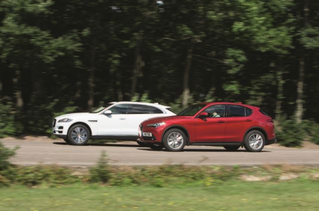 جگوار F-Pace و آلفارومئو استلویو