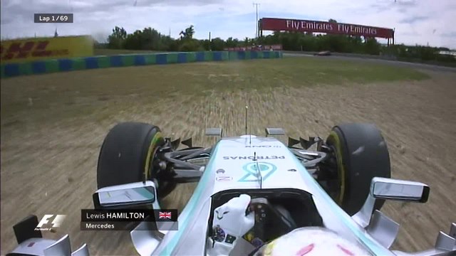 Lewis Hamilton endured a disastrous first lap in the Hungarian GP