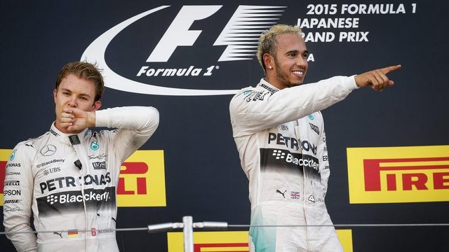 Lewis Hamilton and Nico Rosberg