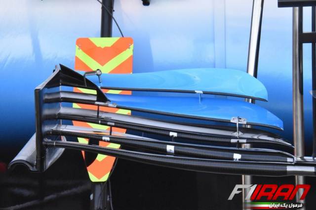جزئیات بال جلوی خودروی FW42 تیم ویلیامز