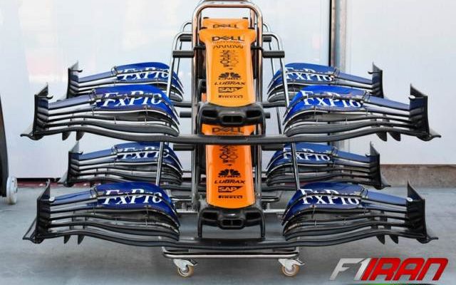 بال جلوی خودروی MCL34 مکلارن